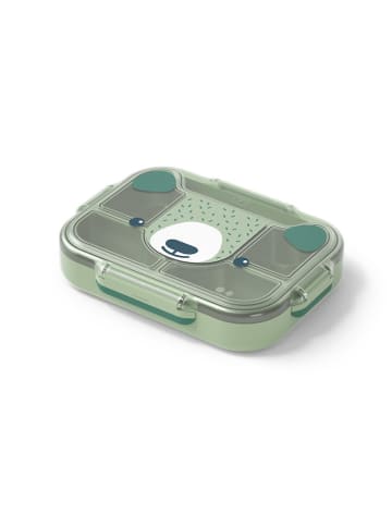 Monbento Lunchbox "Bear" groen - (B)28,2 x (H)5,7 x (D)21,4 cm