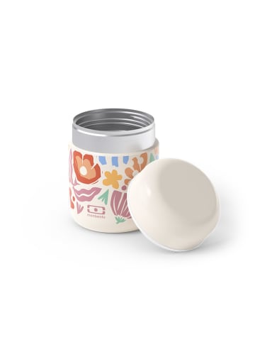 Monbento Pojemnik termiczny "Capsule" w kolorze kremowym ze wzorem na lunch - 280 ml