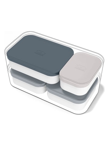Monbento 4er-Set: Lunchbox-Behälter in Grau