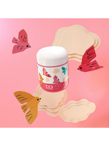 Monbento Pojemnik termiczny "Capsule" w kolorze różowym ze wzorem na lunch - 280 ml