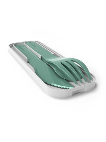 Monbento 4-delige bestekset groen - (B)4,7 x (H)14,7 x (D)1,6 cm