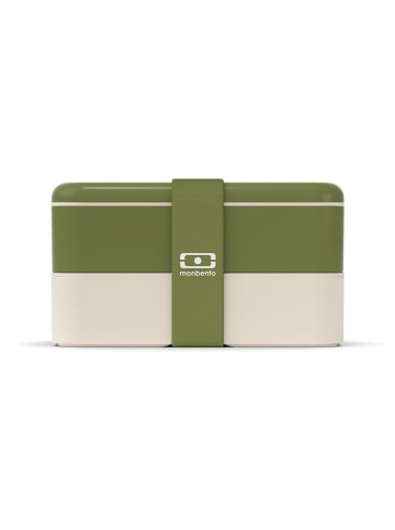 Monbento Pojemnik w kolorze beżowo-zielonym na lunch - 1 l