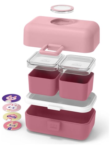 Monbento 7tlg, Lunch-Set in Rosa/ Pink