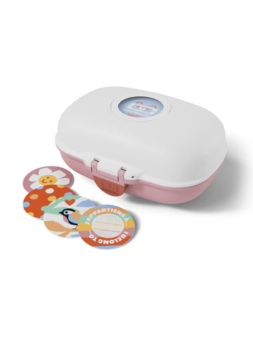 Monbento Snackbox "Gram" in Weiß/ Rosa - 600 ml