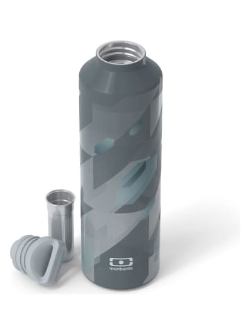 Monbento Isolierflasche "Graphic" in Grau - 500 ml