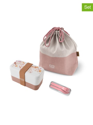 Monbento 6-częściowy zestaw w kolorze jasnobrązowo-jasnoróżowym