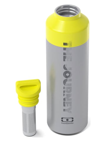 Monbento Isoleerfles "The Journey" zilverkleurig/geel - 500 ml