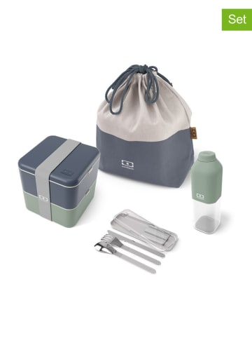 Monbento 7tlg. Lunch-Set in Blau