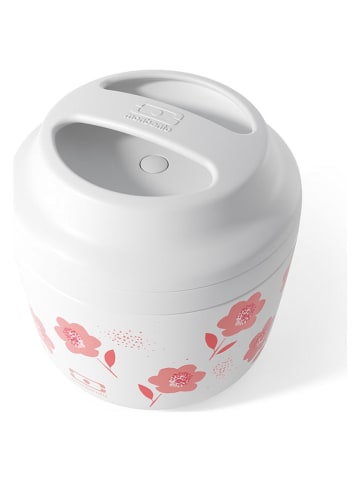 Monbento Pojemnik termiczny "Poppy" w kolorze jasnoróżowo-białym na lunch - 550 ml