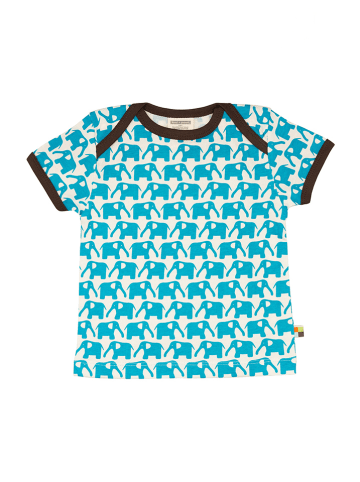 loud + proud Shirt in Hellblau/ Weiß