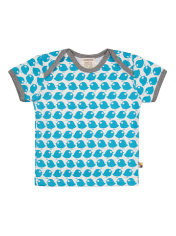 loud + proud Shirt in Hellblau/ Weiß