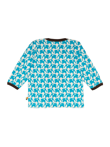 loud + proud Longsleeve in Hellblau/ Weiß