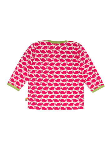 loud + proud Longsleeve in Pink/ Weiß