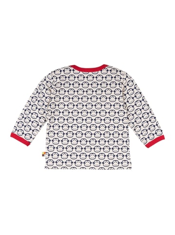 loud + proud Longsleeve in Dunkelblau/ Weiß