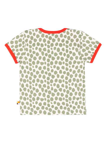 loud + proud Shirt in Weiß/ Khaki