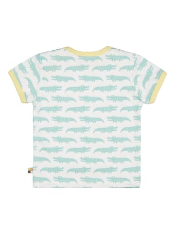 loud + proud Shirt in Weiß/ Türkis