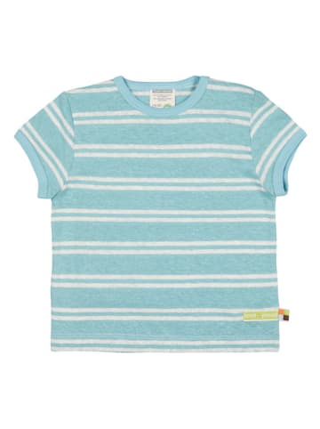 loud + proud Shirt in Hellblau/ Weiß