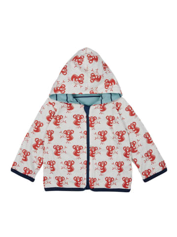 loud + proud Wende-Sweatjacke in Hellblau/ Grau