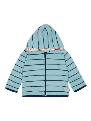 loud + proud Wende-Sweatjacke in Hellblau/ Grau