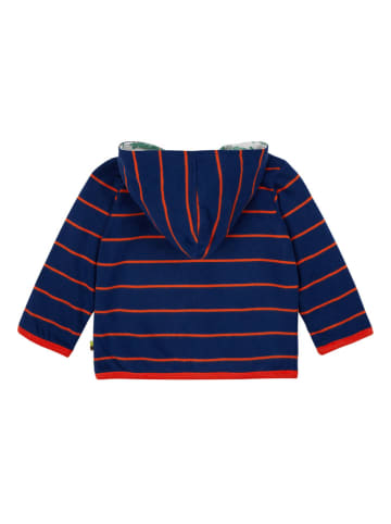 loud + proud Wende-Sweatjacke in Grau/ Dunkelblau