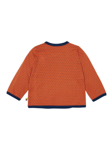 loud + proud Cardigan "Doubleface" in Orange