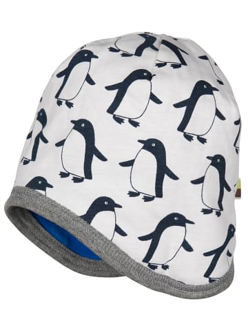 loud + proud Wendemütze in Blau/ Creme/ Schwarz