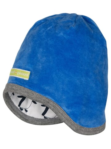 loud + proud Wendemütze in Blau/ Creme/ Schwarz