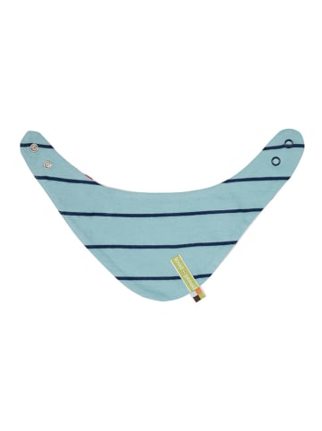 loud + proud Wende-Dreieckstuch in Hellblau/ Weiß