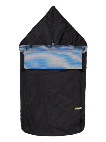 loud + proud Ganzjahresfußsack in  Black/Grey in Schwarz