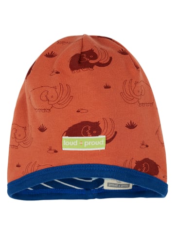 loud + proud Wendemütze in Orange/ Blau