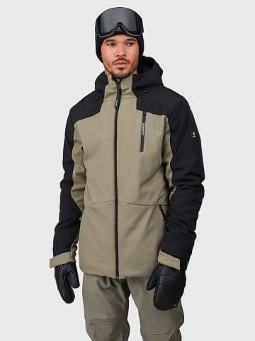 Brunotti Softshell-Ski-/Snowboardjas "Mattaki" beige/zwart
