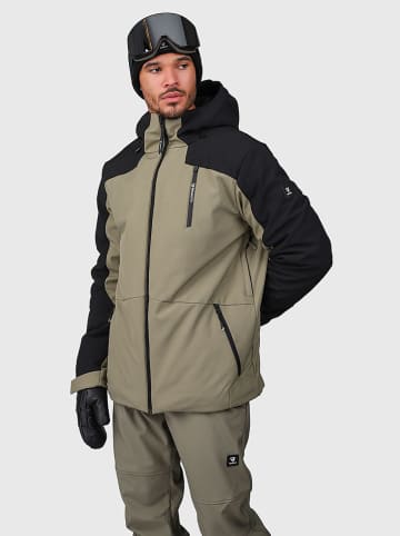 Brunotti Softshell-Ski-/ Snowboardjacke "Mattaki" in Beige/ Schwarz