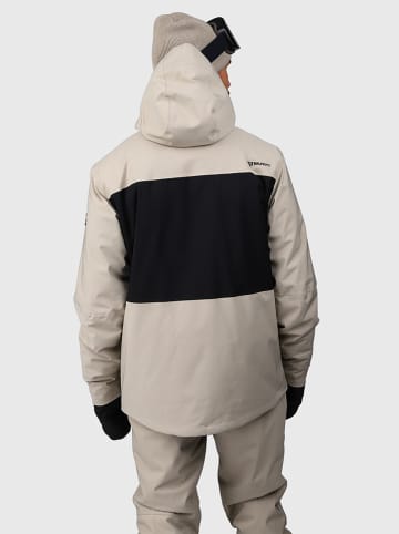 Brunotti Ski-/ Snowboardjacke "Aratin" in Beige/ Schwarz