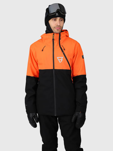 Brunotti Ski-/ Snowboardjacke "Curtis" in Orange/ Schwarz