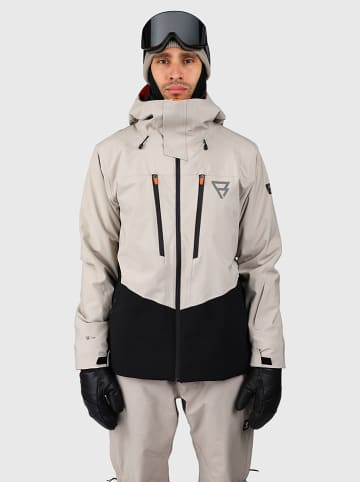 Brunotti Ski-/ Snowboardjacke "Kendron" in Beige/ Schwarz