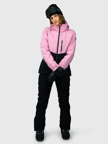 Brunotti Kurtka narciarska "Montacia" w kolorze różowo-czarnym