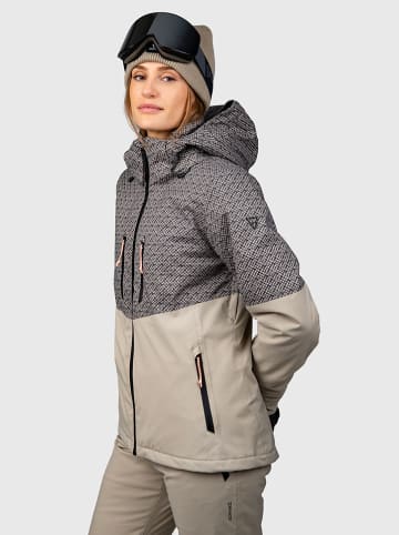 Brunotti Ski-/ Snowboardjacke "Joicya-Print" in Beige/ Schwarz