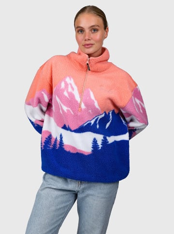 Brunotti Fleece trui "Chino" oranje/roze/blauw