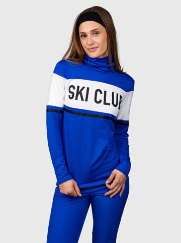 Brunotti Fleecepullover "Kohlka" in Blau/ Weiß