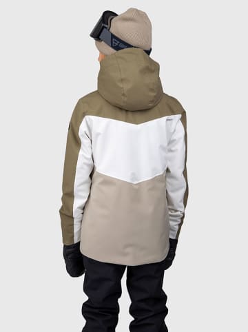 Brunotti Ski-/Snowboardjas "Montacy" kaki/wit/beige