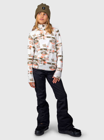 Brunotti Fleece trui "Mismy" wit/kaki/oranje