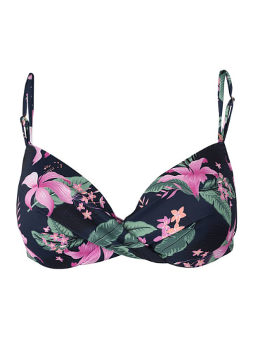 Brunotti Bikini-Oberteil "Stefana" in Dunkelblau/ Rosa