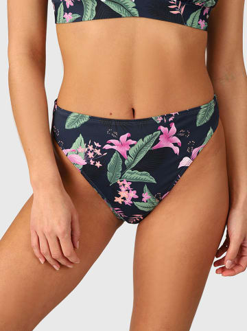 Brunotti Bikini-Hose "Flores" in Dunkelblau/ Rosa