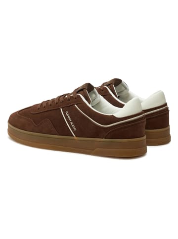 Tommy Hilfiger Shoes Leder-Sneakers in Braun
