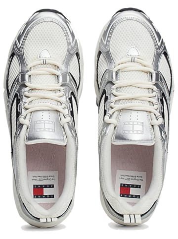 Tommy Hilfiger Shoes Sneakersy w kolorze biało-srebrnym