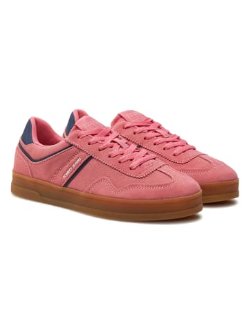 Tommy Hilfiger Shoes Leren sneakers lichtroze