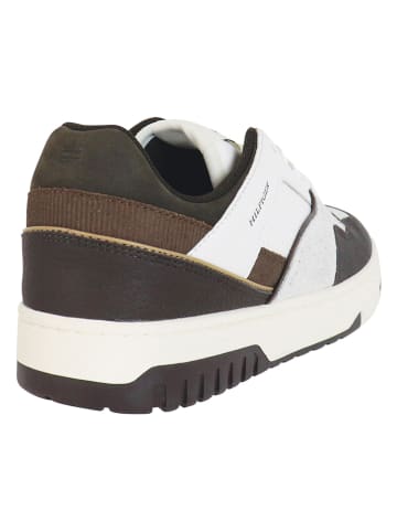 Tommy Hilfiger Shoes Leren sneakers wit/bruin