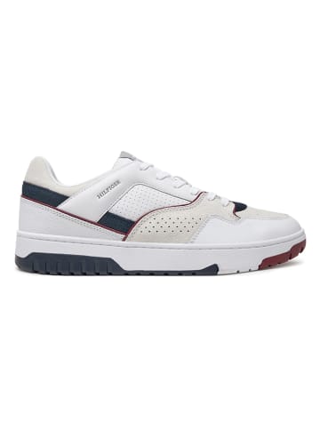 Tommy Hilfiger Shoes Leder-Sneakers in Weiß/ Creme