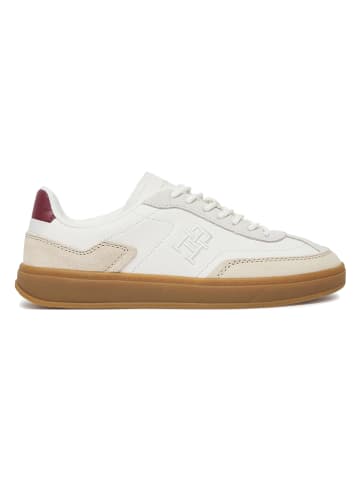 Tommy Hilfiger Shoes Leren sneakers wit/beige