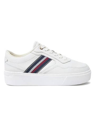 Tommy Hilfiger Shoes Skórzane sneakersy w kolorze białym